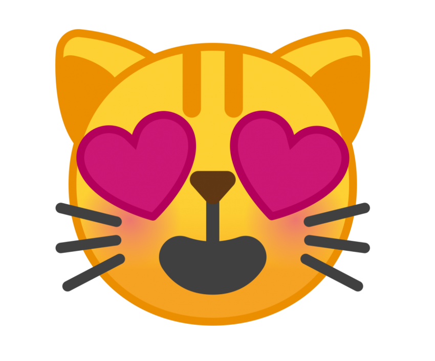 heart emoji png cat love