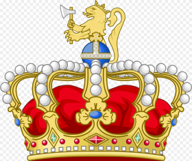 Left Tilted King and Queen Crown Clipart png