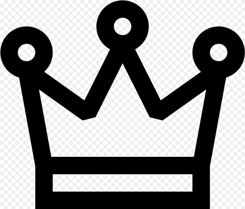 Black and White Crown Clip Art  png
