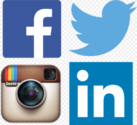 Facebook Clipart Twitter Logo Facebook Twitter Instagram Linkedin