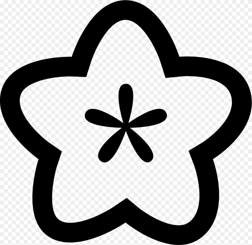 Free Vector Icons Flower Icon Black