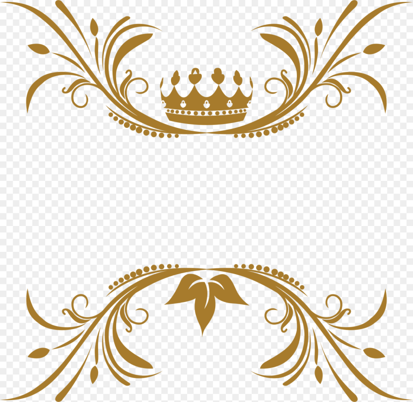 Royal Vector Transparent  Gold Crown  png
