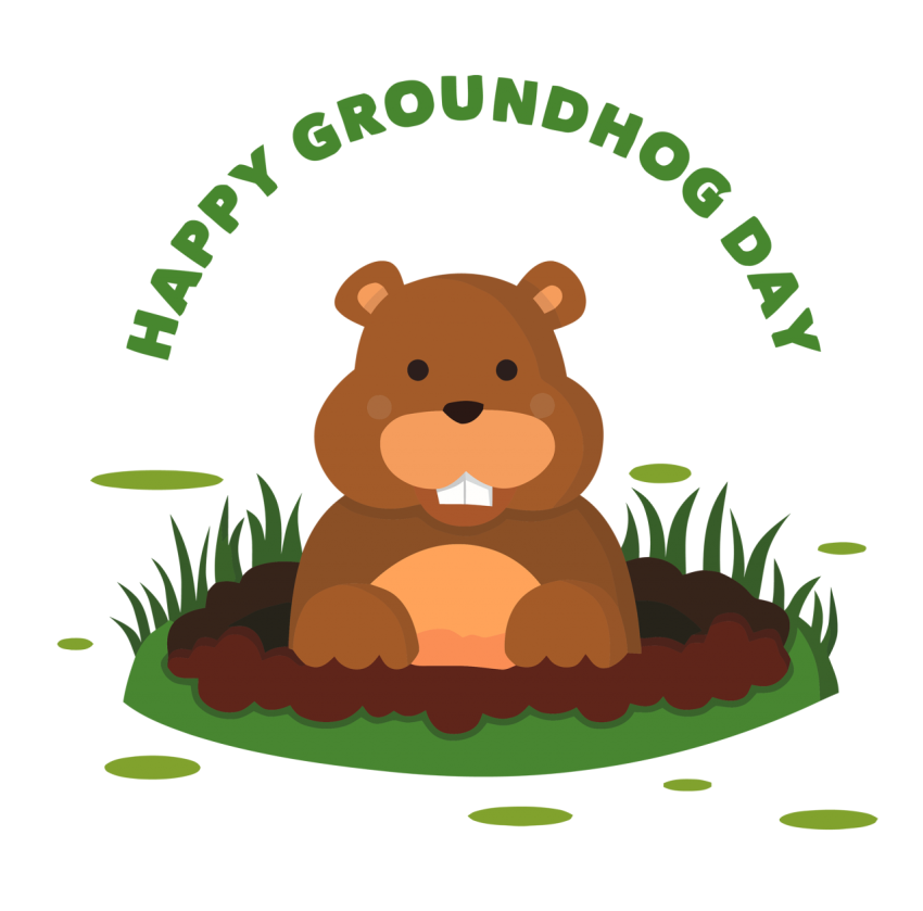 happy groundhog day png hd