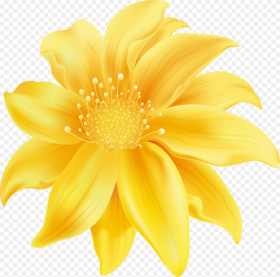 Yellow Flower Png Clip Art Flor Em Png