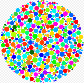 Transparent Dots Clipart Colorful Big Circle Png