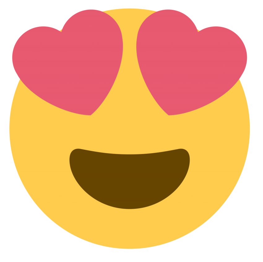 Heart emoji png vector