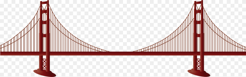 Golden Bridge Palace Of San Francisco Bridge Art , Free Png Image- HubPNG