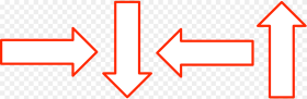 Arrows Red Left Right Up Down Sign Hd