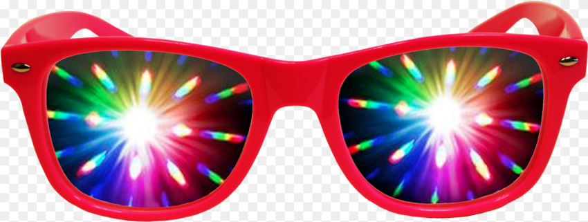 Transparent Rainbow Lens Flare Png Rave Glasses Png