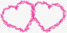 Two Pink Hearts Png Image Transparent Pink Heart
