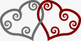Maori Patterns Koru Heart Hd Png Download