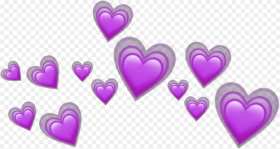 Transparent Crown Emoji Png Purple Heart Emoji Png