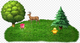 Emoji Forest Sticker Used Forest Emoji Hd Png