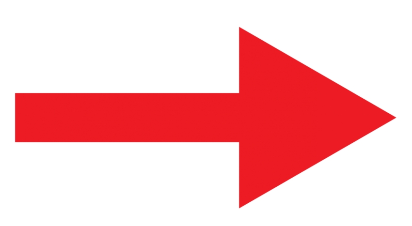 Right arrow PNG red color
