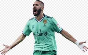 Karim Benzema render Soccer Player Png HD