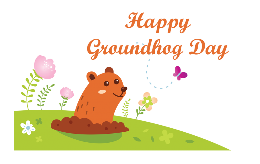 happy groundhog day png logo