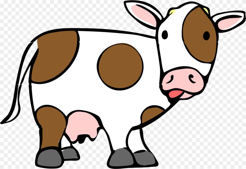Cartoon Cow Png Fat Cow Clip Art Transparent