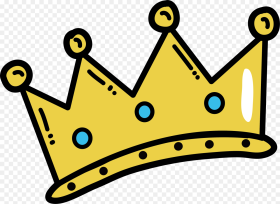 Hand Painted Cartoon Crown png  Transparent