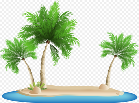 Clip Royalty Free Library Palm Tree Island Clipart