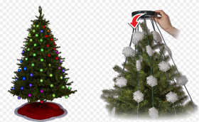 Christmas Lights Easy Installation Tree Hd Png Download