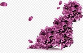 Petal Vector Purple Flower Purple Flowers Vectors Png
