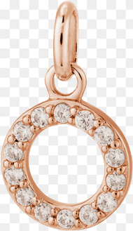 Circle Outline Crystal Charm Class Locket Png