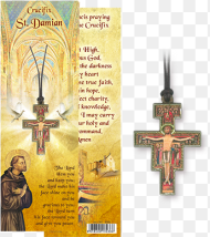 Card With St San Damiano Cross Png HD