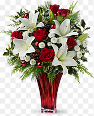 Beautiful Flower Vase With Flowers Png 