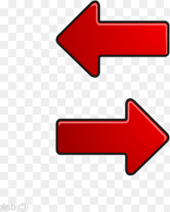 Red Arrow Left and Right Clipart Free Picture