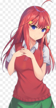 Anime Girl Cute Red Longhair Gotoubun No Hanayome