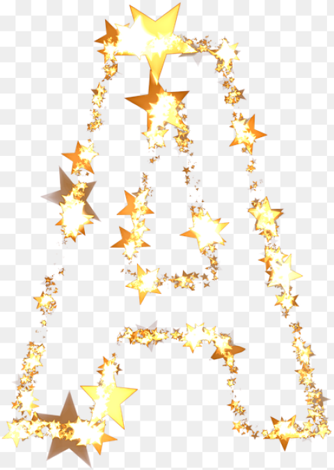 Letter a Abc Star Christmas Christmas Alphabet Star