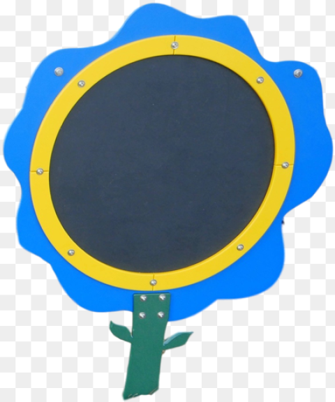 The Blue Chalkboard Flower Circle Png