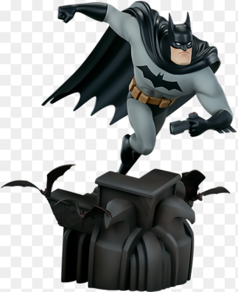 Animated Batman Statue Hd Png Download