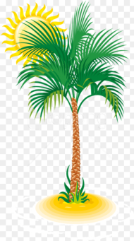 Free Png Download Palm and Sun Clipart Png