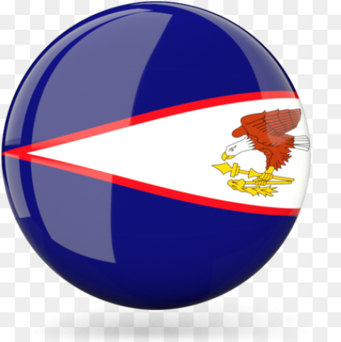 American Samoa Round Flag Png HD