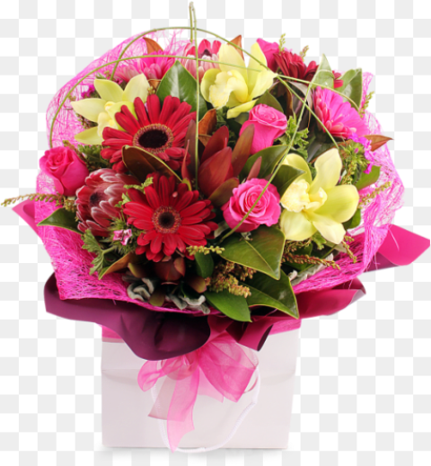 Gerbera Daisies Proteas Roses Tiger Lilies Bouquet Hd