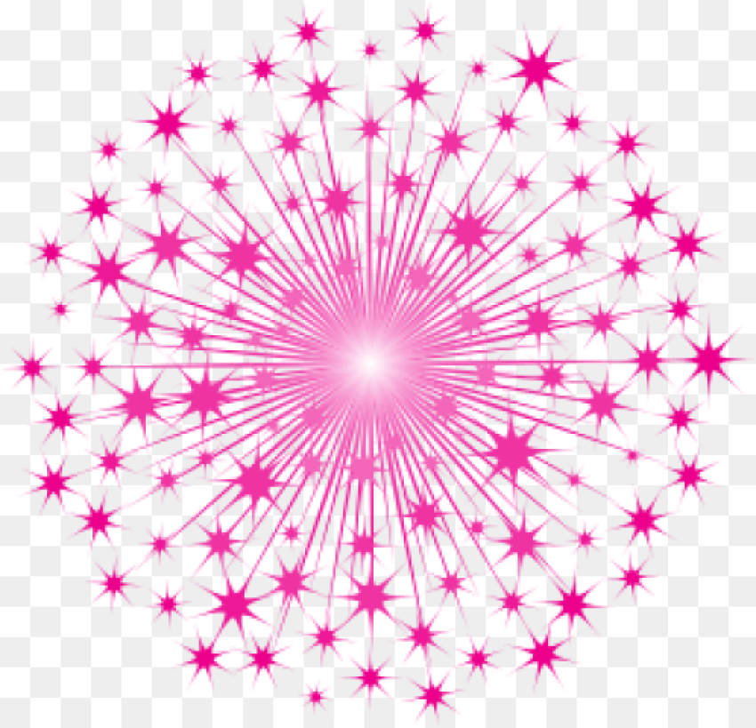 Star Overlay Fuscia Sparkle Starburst Pink Background Transparent