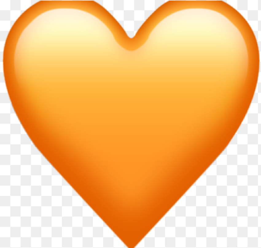 Sparkle Clipart Iphone Emojis Emoji De Corazon Naranja