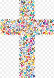 Jesus Christ Cross Crucifix Christian Catholic Colorful Cross