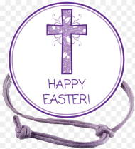 Easter Purple Cross Napkin Knot Product Image Cross