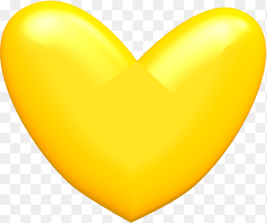 Yellow Heart Png Transparent Png Download