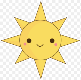 Kawaii Sun Clipart Png  with smile