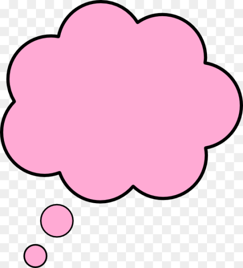 Thought Bubble Pink Clip Art Pink Thought Bubble