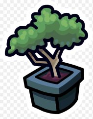 Official Club Penguin Online Wiki Cartoon Bonsai Tree