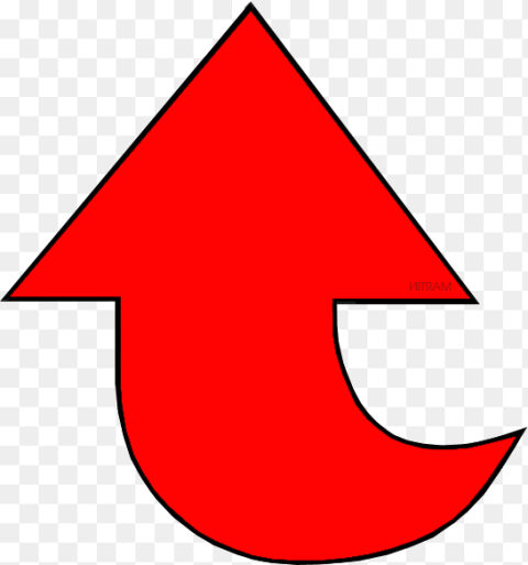 Red Arrow Crescent Clickbait Red Arrow Png Transparent