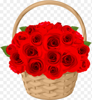 Rose Png Basket Bunch Flower Png