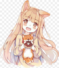 Animegirl Anime Girl Cute Kawaii Dog Catgirl Cute