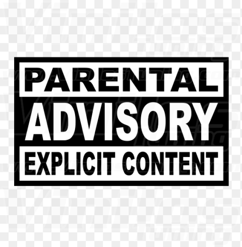 transparent parental advisory sticker