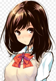 Anime Short Brown Haired Anime Girl X Cute
