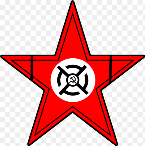 National Bolshevik Style Soviet Star by Columbiansfr Transparent